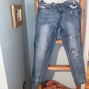 Light wash jeans